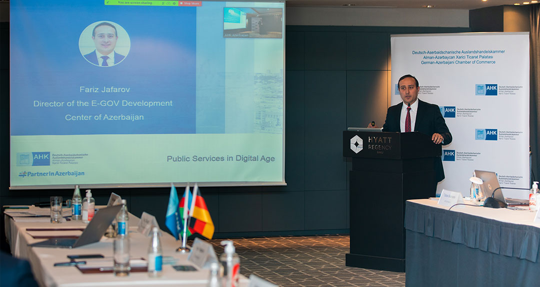 The director of the EGDC made a presentation at the meeting of the German-Azerbaijani Chamber of Commerce